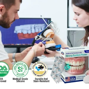 𝑇𝑖𝑤𝑜𝑟𝑙𝑑® Medical Full Denture with Strong Suction ✅ Made and Shipped from the USA🍀