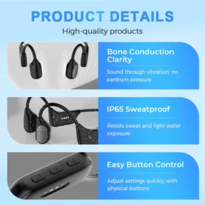 Yagoo™ Bone Conduction Smart Hearing Aid Bluetooth Earphones
