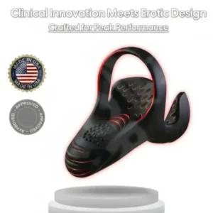 Alisanda™ Vibrating electric male masturbation lock ring charging