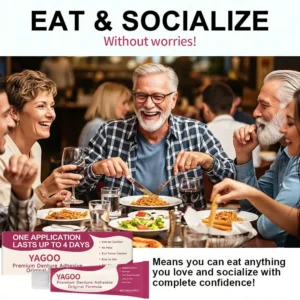 🎄💖Final 3 Hours:50%ОFF💥Yagoo™🦷 YAGOOFirmHold Denture Adhesive — Up to 10 Days of Slip-Free Hold🦷