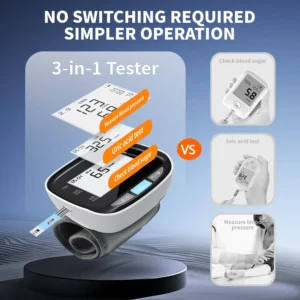 TIWORLD® Heart Month Bundle: 3-in-1 Home Monitor for Blood Pressure, Glucose & Uric Acid