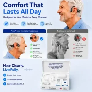 GluCent® Bone Conduction Hearing Headphones 2026