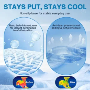 AEXZR® Advanced Ortho-Cool Pet Mat | Thermochromic Safe Cooling Pad