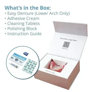Easy Denture Upper Boil & Bite Denture (Small/Medium) | Self-Fitting