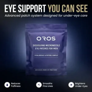 Oros Dissolving Microneedle Eye Patches for Men