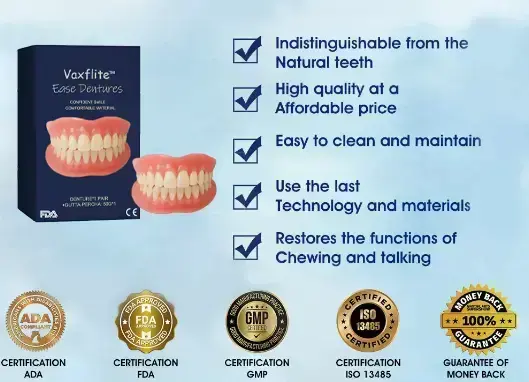 Vaxflite Full Denture Set (Top & Bottom) – Custom Fit Oral Prosthetic